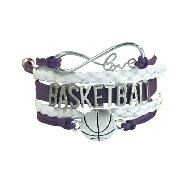 Sterling Silver 38mm Basketball Player with 7.5 Charm Bracelet Jewels Obsession Basketball Player Pendant 